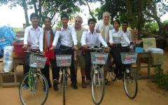 Students received bikes
